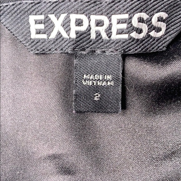 Express Black Cocktail Dress with Mesh Detail - Picture 5 of 6
